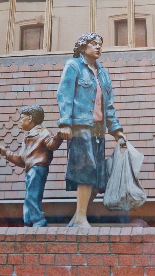The Shopper and child by Graham Ibbeson